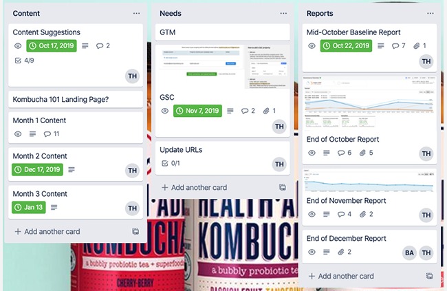 Trello visual project management tool Trello visual project management tool